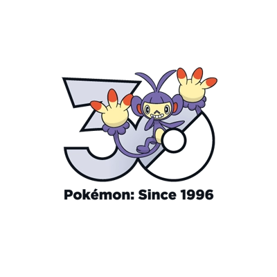 宝可梦 0424 双尾怪手 30周年纪念Logo