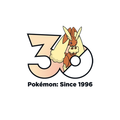 宝可梦 0428 长耳兔 30周年纪念Logo