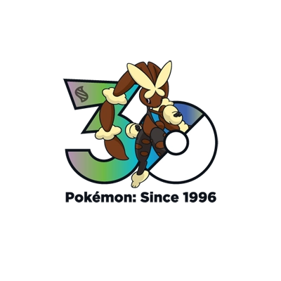 宝可梦 0428 超级长耳兔 30周年纪念Logo