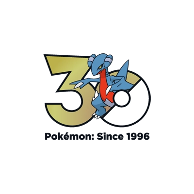 宝可梦 0444 尖牙陆鲨 30周年纪念Logo