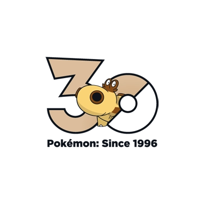宝可梦 0449 沙河马 30周年纪念Logo