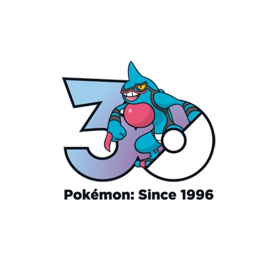 宝可梦 0454 毒骷蛙 30周年纪念Logo