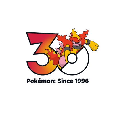 宝可梦 0467 鸭嘴炎兽 30周年纪念Logo