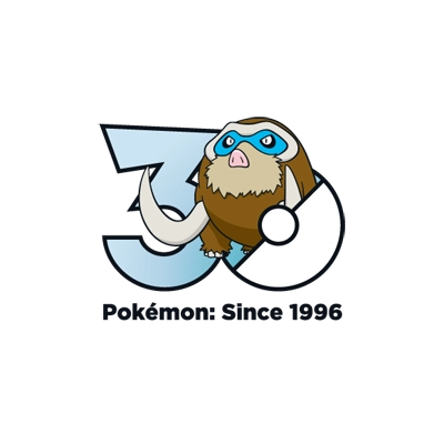 宝可梦 0473 象牙猪 30周年纪念Logo