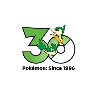 宝可梦 0496 青藤蛇 30周年纪念Logo