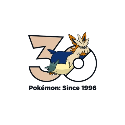宝可梦 0508 长毛狗 30周年纪念Logo