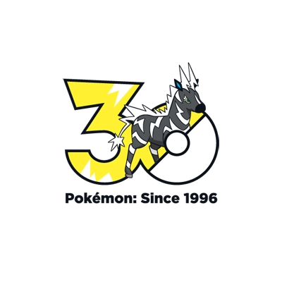 宝可梦 0523 雷电斑马 30周年纪念Logo