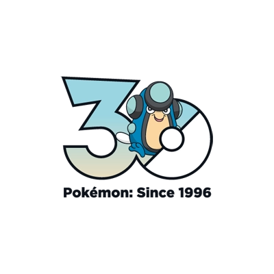 宝可梦 0536 蓝蟾蜍 30周年纪念Logo