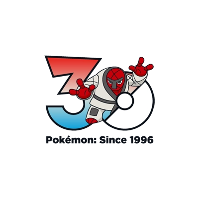 宝可梦 0538 投摔鬼 30周年纪念Logo