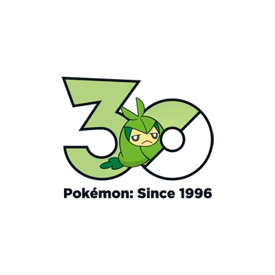 Pokémon 0541 宝包茧 30th anniversary logo