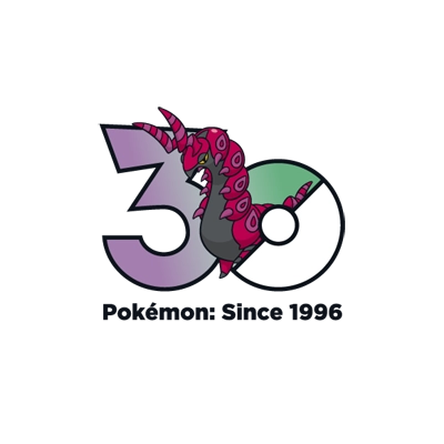 Pokémon 0545 蜈蚣王 30th anniversary logo