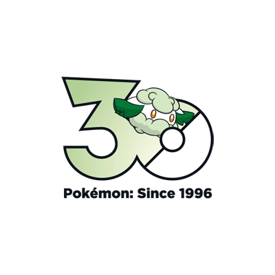 Pokémon 0546 木棉球 30th anniversary logo