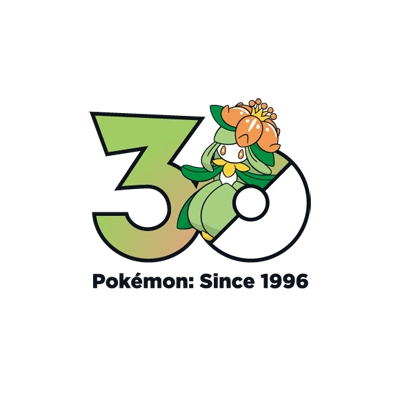 Pokémon 0549 裙儿小姐-洗翠的样子 30th anniversary logo