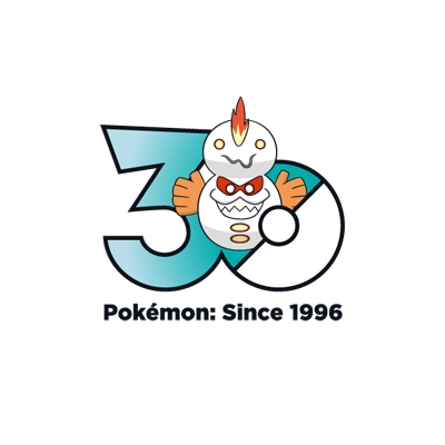 寶可夢 0555 達摩狒狒 30週年紀念Logo