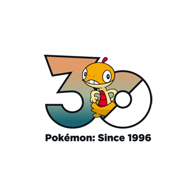 Pokémon 0559 滑滑小子 30th anniversary logo