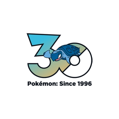Pokémon 0564 原盖海龟 30th anniversary logo
