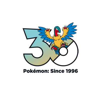 Pokémon 0567 始祖大鸟 30th anniversary logo