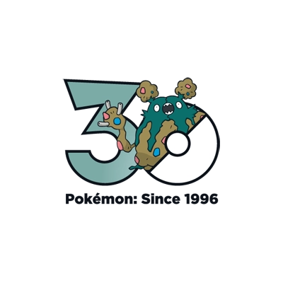 Pokémon 0569 灰尘山 30th anniversary logo