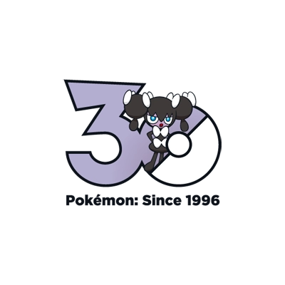 Pokémon 0575 哥德小童 30th anniversary logo