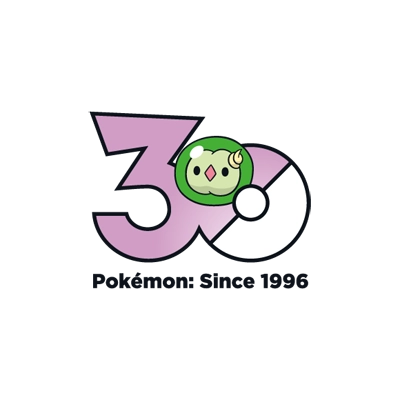 Pokémon 0577 单卵细胞球 30th anniversary logo