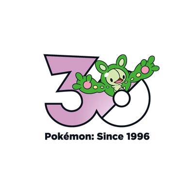 Pokémon 0579 人造细胞卵 30th anniversary logo