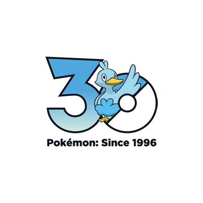 Pokémon 0580 鸭宝宝 30th anniversary logo