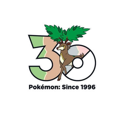 寶可夢 0586 萌芽鹿 30週年紀念Logo