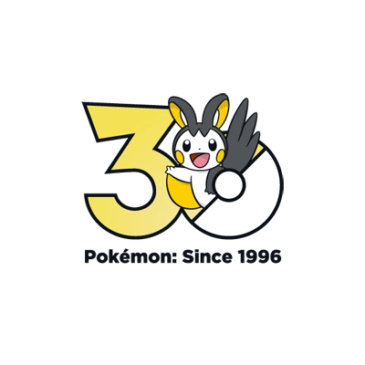 Pokémon 0587 电飞鼠 30th anniversary logo