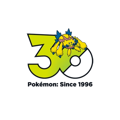 宝可梦 0596 电蜘蛛 30周年纪念Logo