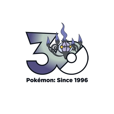 宝可梦 0609 水晶灯火灵 30周年纪念Logo