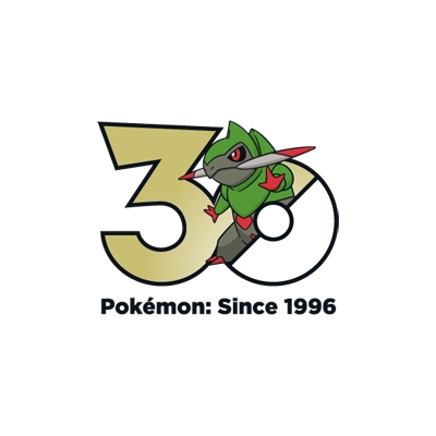 宝可梦 0611 斧牙龙 30周年纪念Logo