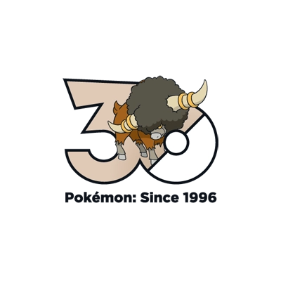 宝可梦 0626 爆炸头水牛 30周年纪念Logo