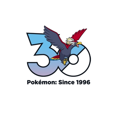 宝可梦 0628 勇士雄鹰-洗翠的样子 30周年纪念Logo