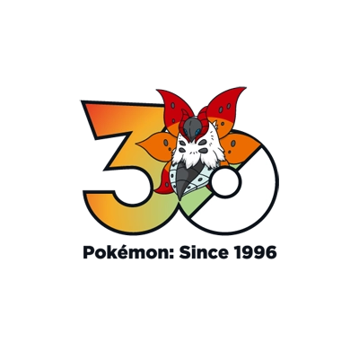 宝可梦 0637 火神蛾 30周年纪念Logo