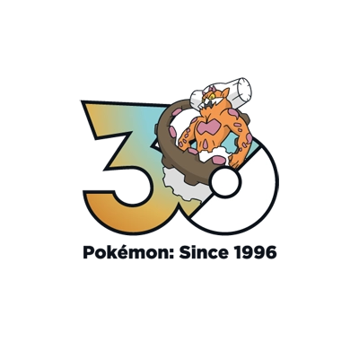 宝可梦 0645 土地云 30周年纪念Logo