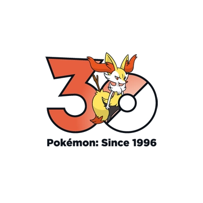 宝可梦 0654 长尾火狐 30周年纪念Logo