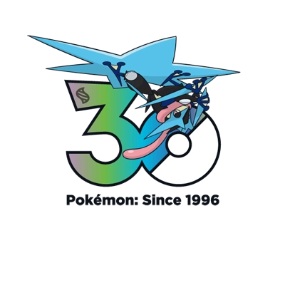宝可梦 0658 超级甲贺忍蛙 30周年纪念Logo