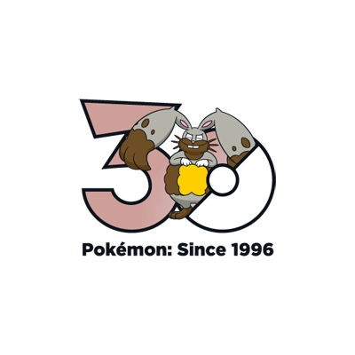 宝可梦 0660 掘地兔 30周年纪念Logo