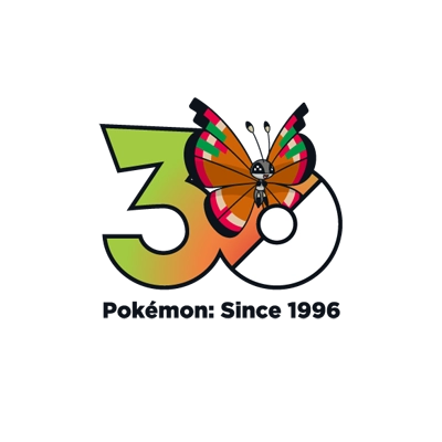 宝可梦 0666 彩粉蝶 30周年纪念Logo