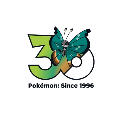 宝可梦 0666 彩粉蝶 30周年纪念Logo