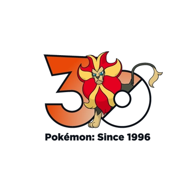宝可梦 0668 火炎狮 30周年纪念Logo