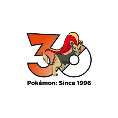 宝可梦 0668 火炎狮 30周年纪念Logo