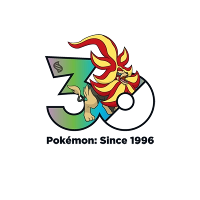 宝可梦 0668 超级火炎狮 30周年纪念Logo