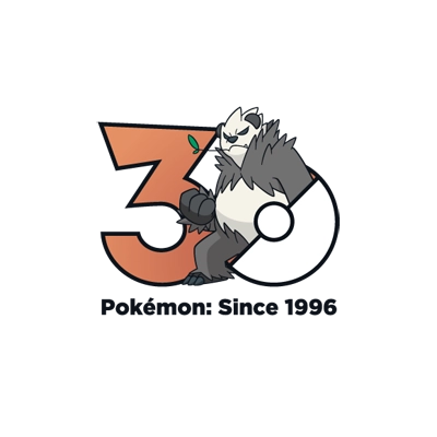 宝可梦 0675 霸道熊猫 30周年纪念Logo