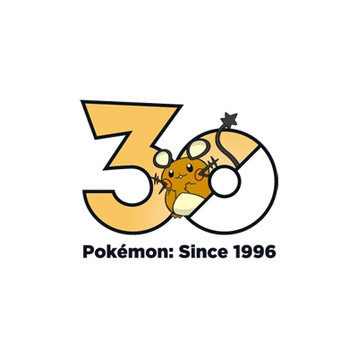 宝可梦 0702 咚咚鼠 30周年纪念Logo