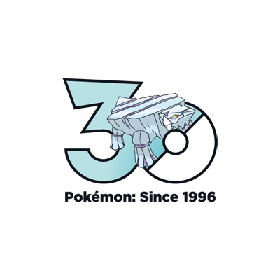 宝可梦 0713 冰岩怪-洗翠的样子 30周年纪念Logo