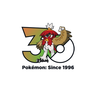 宝可梦 0724 狙射树枭 30周年纪念Logo
