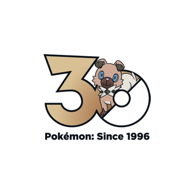 宝可梦 0744 岩狗狗 30周年纪念Logo