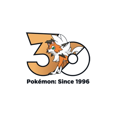 宝可梦 0745 鬃岩狼人 30周年纪念Logo