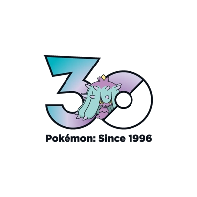 Pokémon 0747 好坏星 30th anniversary logo